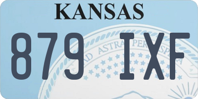 KS license plate 879IXF