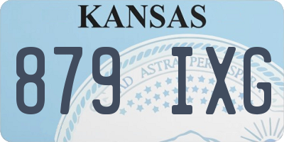 KS license plate 879IXG