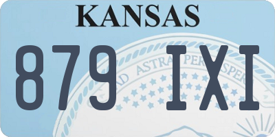 KS license plate 879IXI