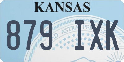 KS license plate 879IXK