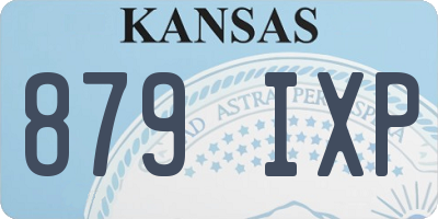 KS license plate 879IXP
