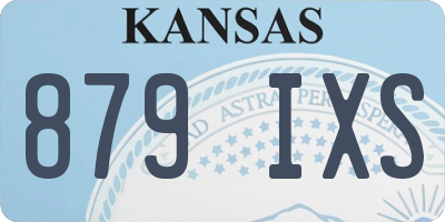 KS license plate 879IXS
