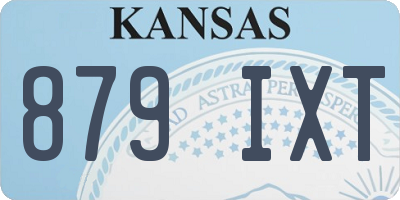 KS license plate 879IXT