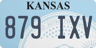 KS license plate 879IXV