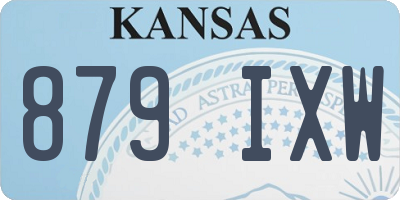 KS license plate 879IXW