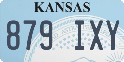 KS license plate 879IXY