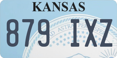 KS license plate 879IXZ