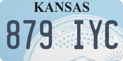KS license plate 879IYC