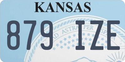 KS license plate 879IZE
