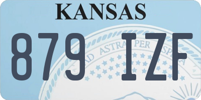 KS license plate 879IZF