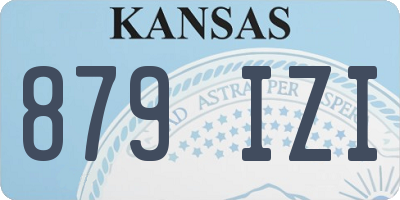 KS license plate 879IZI
