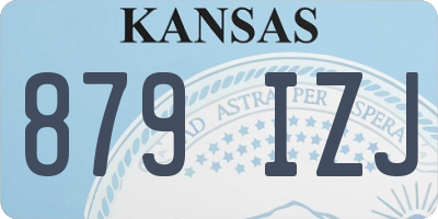 KS license plate 879IZJ