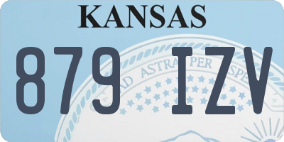 KS license plate 879IZV