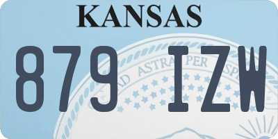 KS license plate 879IZW
