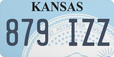 KS license plate 879IZZ