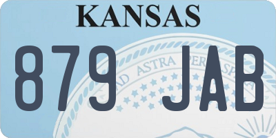KS license plate 879JAB