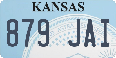 KS license plate 879JAI