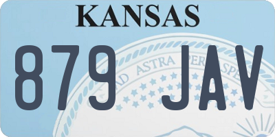 KS license plate 879JAV