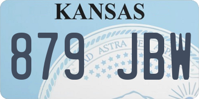 KS license plate 879JBW