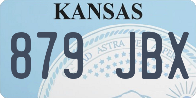 KS license plate 879JBX