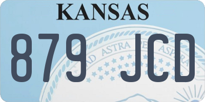 KS license plate 879JCD