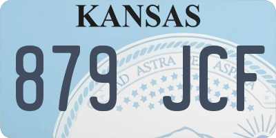 KS license plate 879JCF