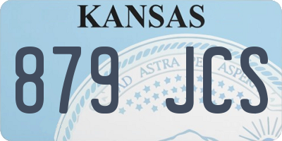 KS license plate 879JCS