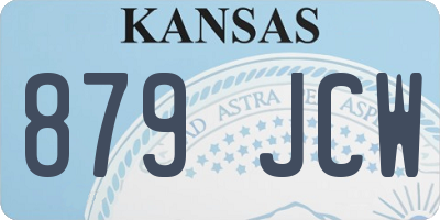 KS license plate 879JCW