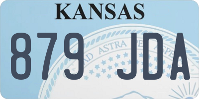 KS license plate 879JDA