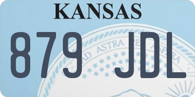 KS license plate 879JDL