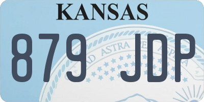 KS license plate 879JDP