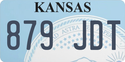 KS license plate 879JDT