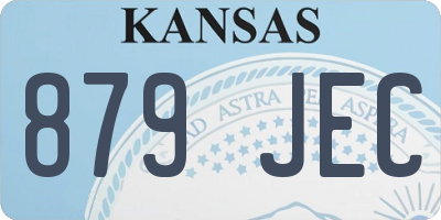 KS license plate 879JEC