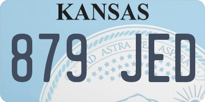 KS license plate 879JED