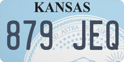 KS license plate 879JEQ