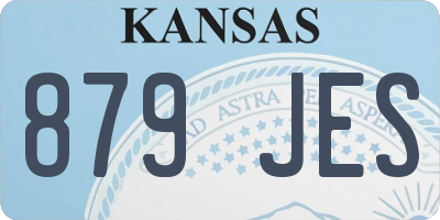 KS license plate 879JES