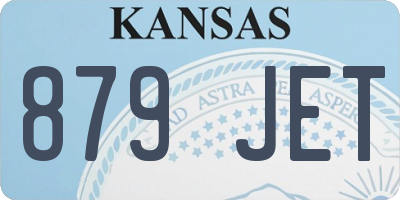 KS license plate 879JET