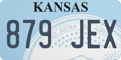 KS license plate 879JEX