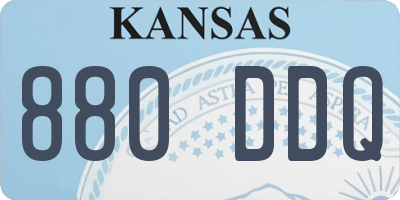 KS license plate 880DDQ