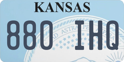 KS license plate 880IHQ