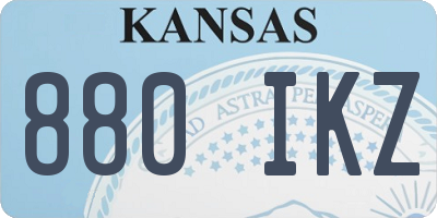 KS license plate 880IKZ