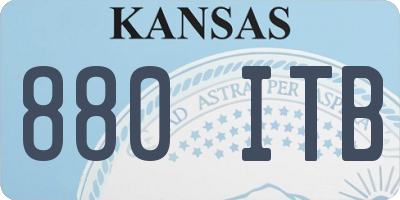 KS license plate 880ITB