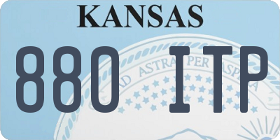 KS license plate 880ITP