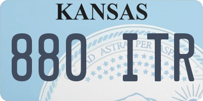 KS license plate 880ITR