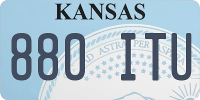 KS license plate 880ITU