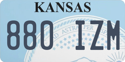 KS license plate 880IZM
