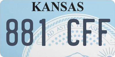 KS license plate 881CFF