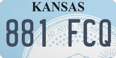 KS license plate 881FCQ