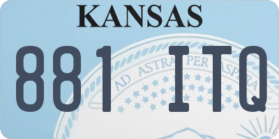 KS license plate 881ITQ