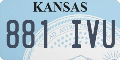 KS license plate 881IVU